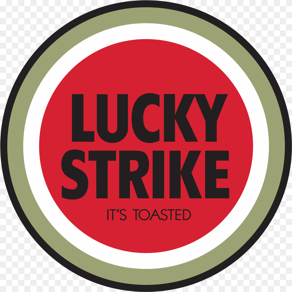 Lucky Strike Logo Circle, Sticker, Symbol Free Png Download