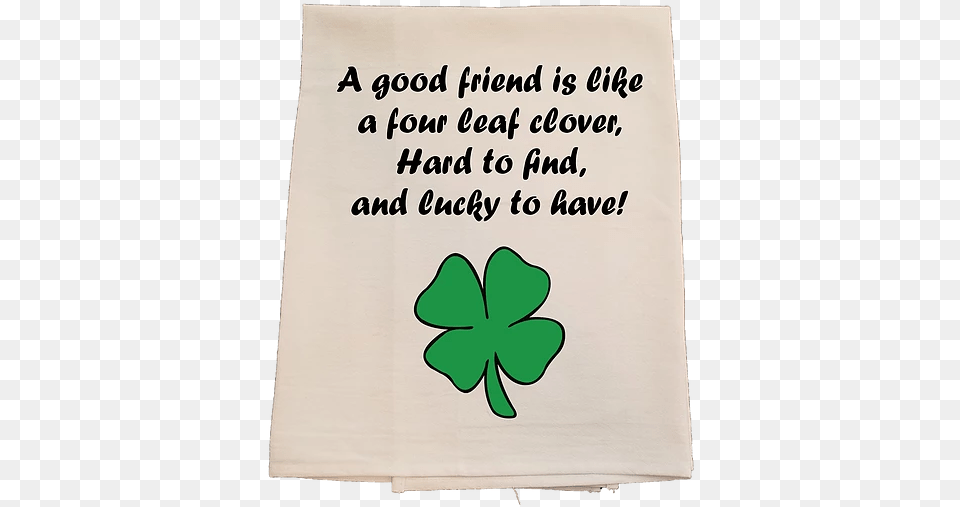 Lucky To Have A Friend Four Leaf Clover Bunnies U0026 Bows Decorative, Plant, Text, White Board, Flower Png