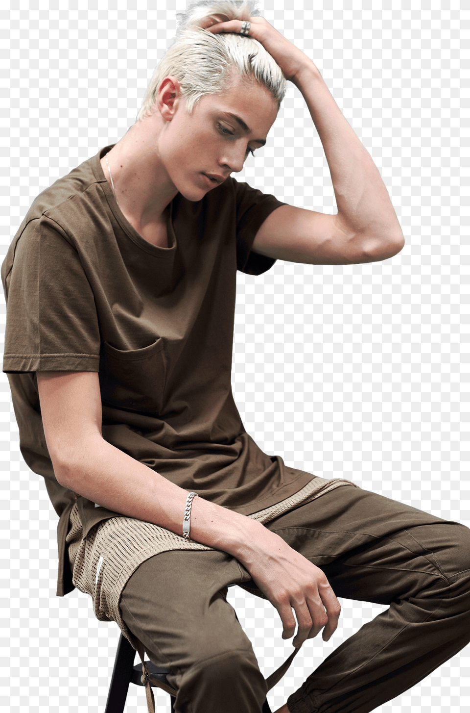 Luckybluesmith Freetoedit Sitting, Adult, Blonde, Body Part, Person Free Transparent Png