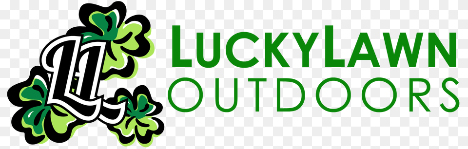 Luckylawn Your Premier North Texas Lawn Service And Irrigation, Green, Herbal, Herbs, Logo Free Png Download