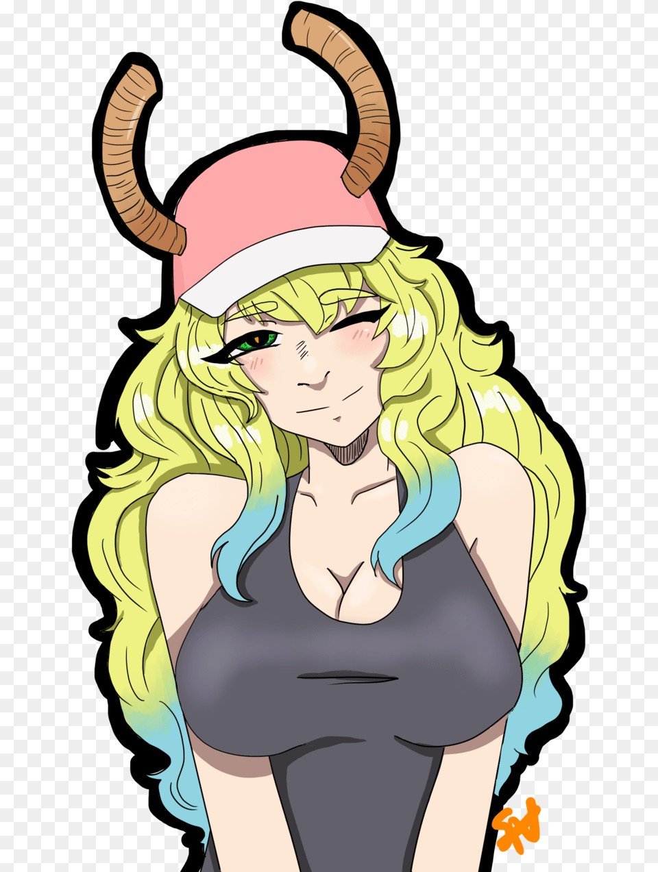 Lucoa Quetzalcoatl Miss Kobayashi39s Dragon Maid Lucoa Cartoon, Book, Comics, Publication, Person Png Image