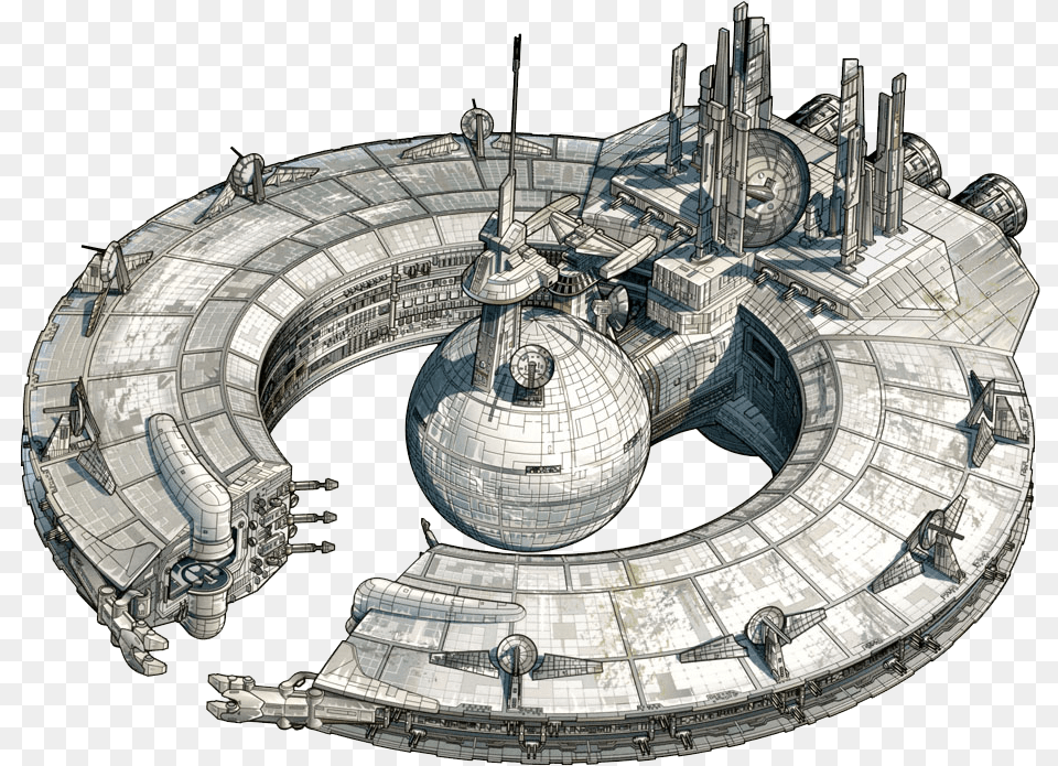 Lucrehulk Class Battleship Force Wars Wiki Fandom Star Wars Lucrehulk, Astronomy, Outer Space, Space Station, Architecture Png Image