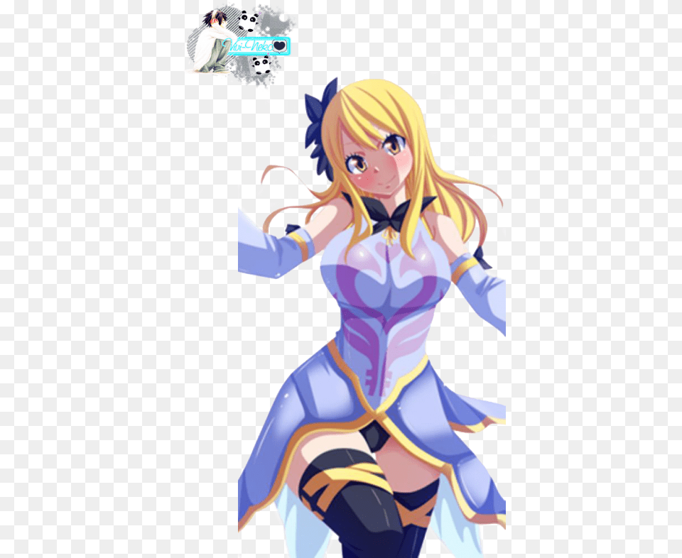 Lucy And Erza Fusion Transparent Anime Fairy Tail Lucy Heartfilia, Book, Comics, Publication, Manga Free Png