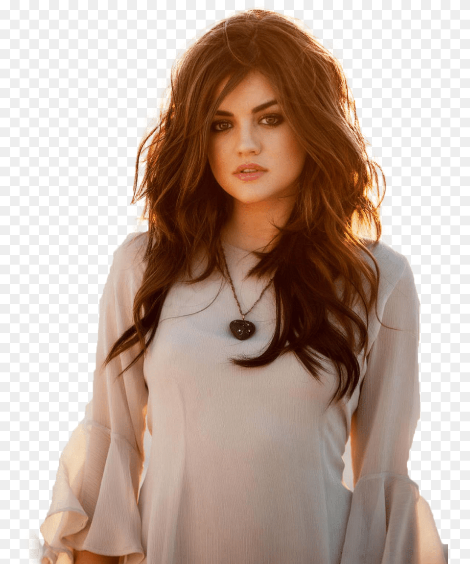 Lucy Hale Hair Long Hair Lucy Hale, Accessories, Person, Pendant, Woman Png Image