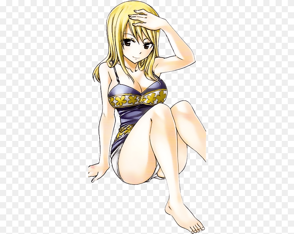 Lucy Heartfilia Big Boobs Fan Art, Adult, Swimwear, Publication, Person Free Png