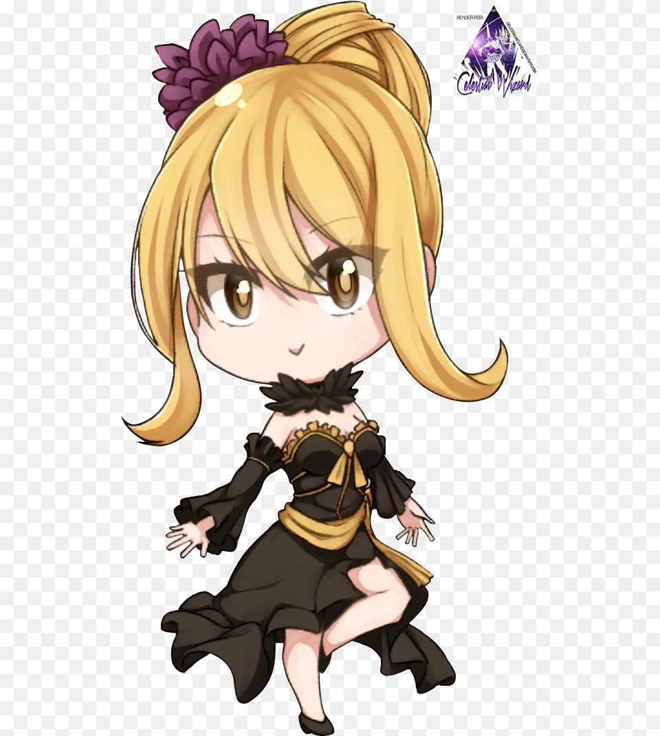 Lucy Heartfilia Chibi Lucy Chibi Fairy Tail, Book, Comics, Publication, Baby Free Png