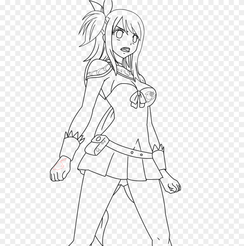 Lucy Heartfilia Lineart By Michaelteoh Fairy Tail Lucy Coloring Pages, Book, Comics, Publication Png Image