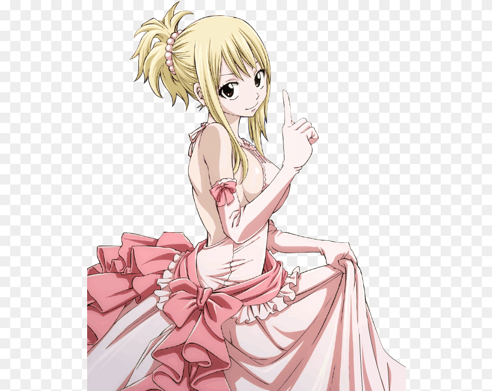 Lucy Heartfilia Pelo Largo Rubio Anime, Adult, Publication, Person, Woman Free Transparent Png