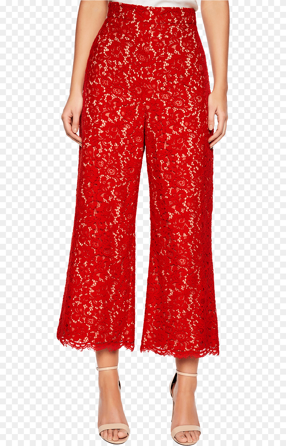 Lucy Lace Culotte In Colour True Red Band Of Gypsies Skirt, Clothing, Pants, Adult, Female Png