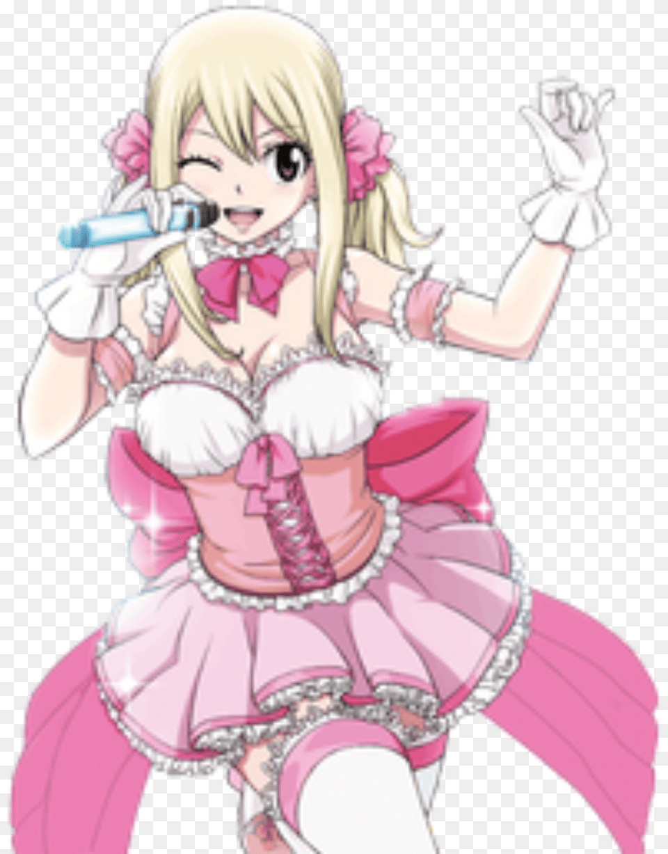 Lucy Lucyheartfilia Fairytail Sexy Singer Cute Lucy Fairy Tail Theme, Publication, Book, Clothing, Comics Free Png Download