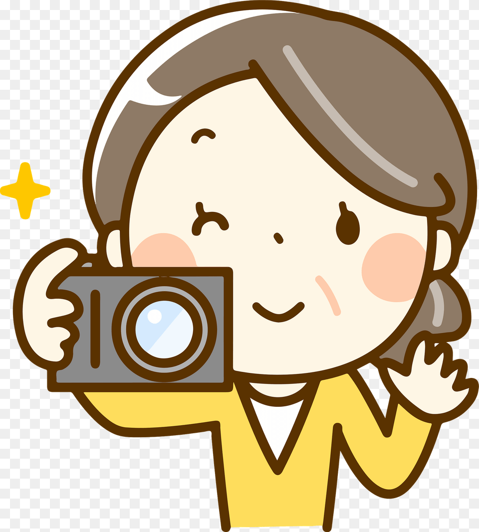 Lucy Senior Woman Is Using Her Camera Clipart, Photography, Electronics, Baby, Person Free Png