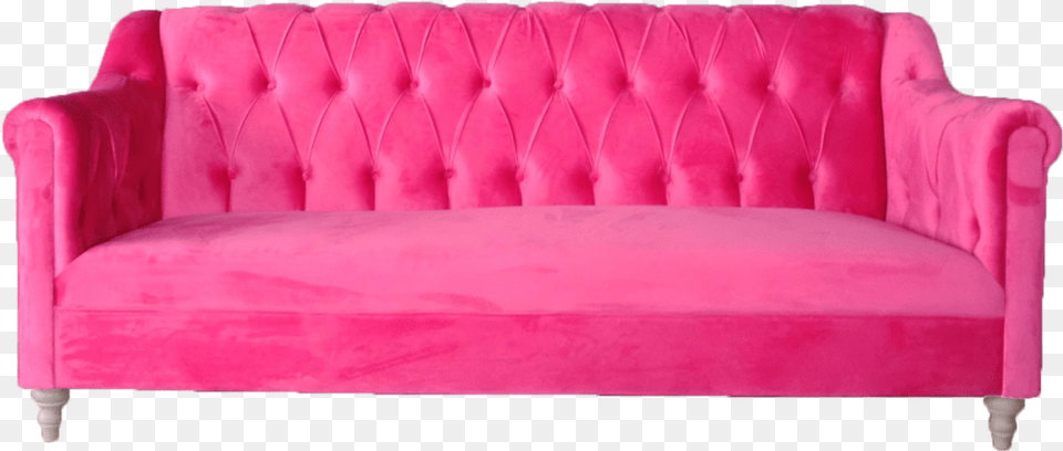 Lucy Sofa Hot Pink Sofa Pink Sofa For Rent Pink Pink Sofa, Couch, Furniture, Velvet Free Png Download