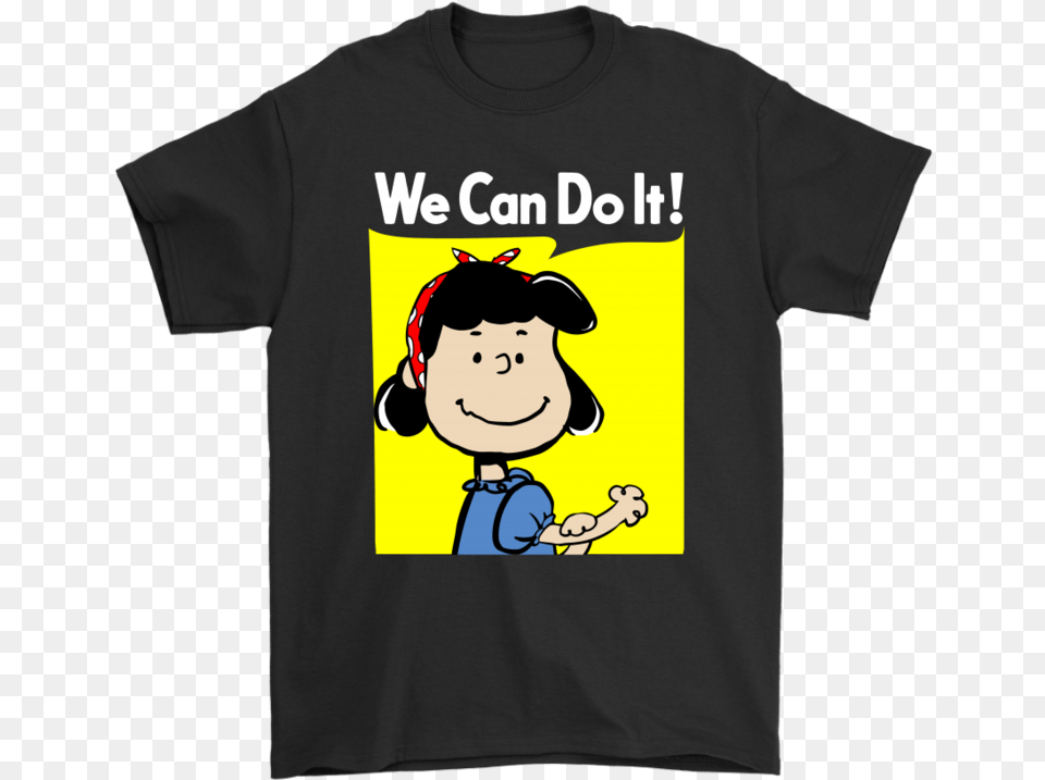 Lucy We Can Do It Strong Woman Snoopy Shirts Snoopy Rosie The Riveter Parodies, Clothing, T-shirt, Baby, Person Free Transparent Png