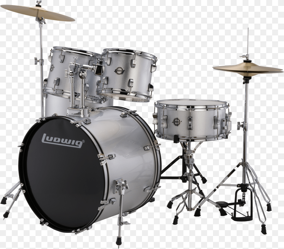 Ludwig Accent Fuse Drum Kit With Hardware Cymbals And Free Transparent Png