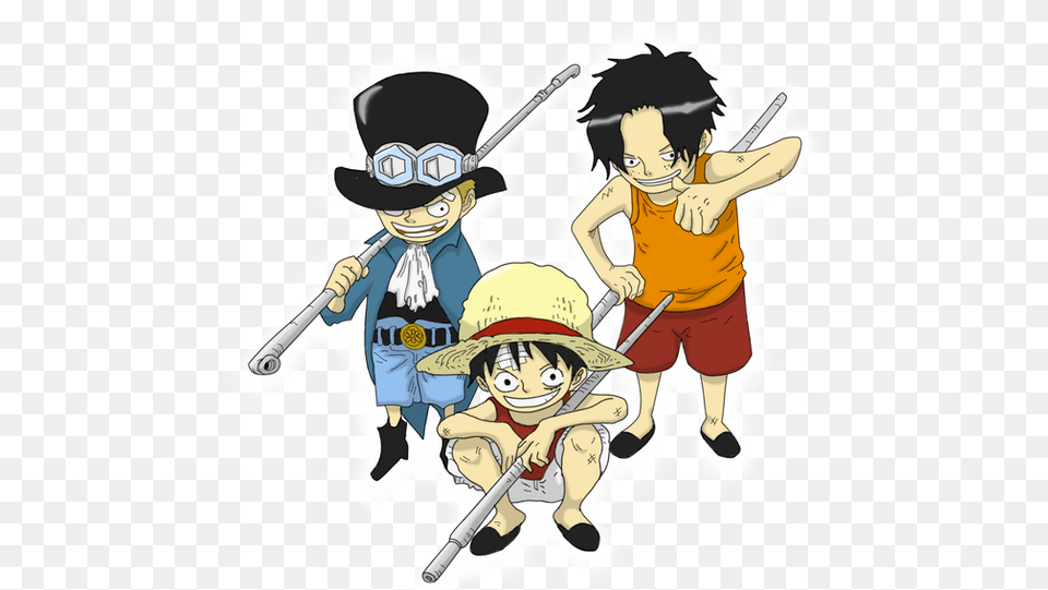 Luffy Ace Sabo, Book, Comics, Publication, Person Free Png Download