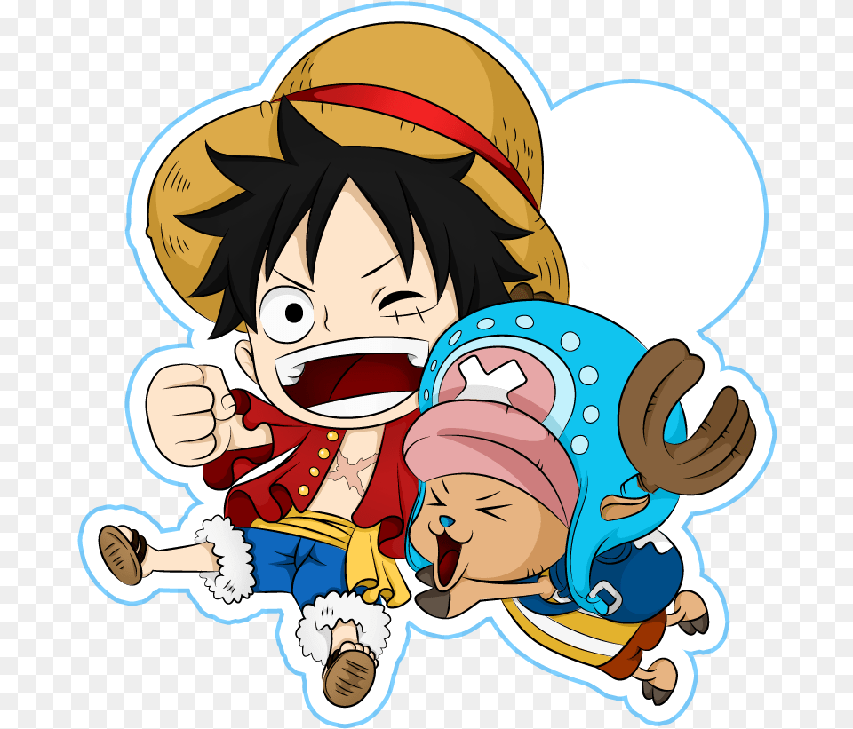 Luffy And Chopper One Piece, Book, Comics, Publication, Baby Png