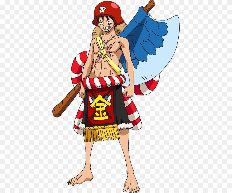 Luffy Film Gold Kintaro Outfit One Piece Luffy Film Gold, Adult, Female, Person, Woman Free Png