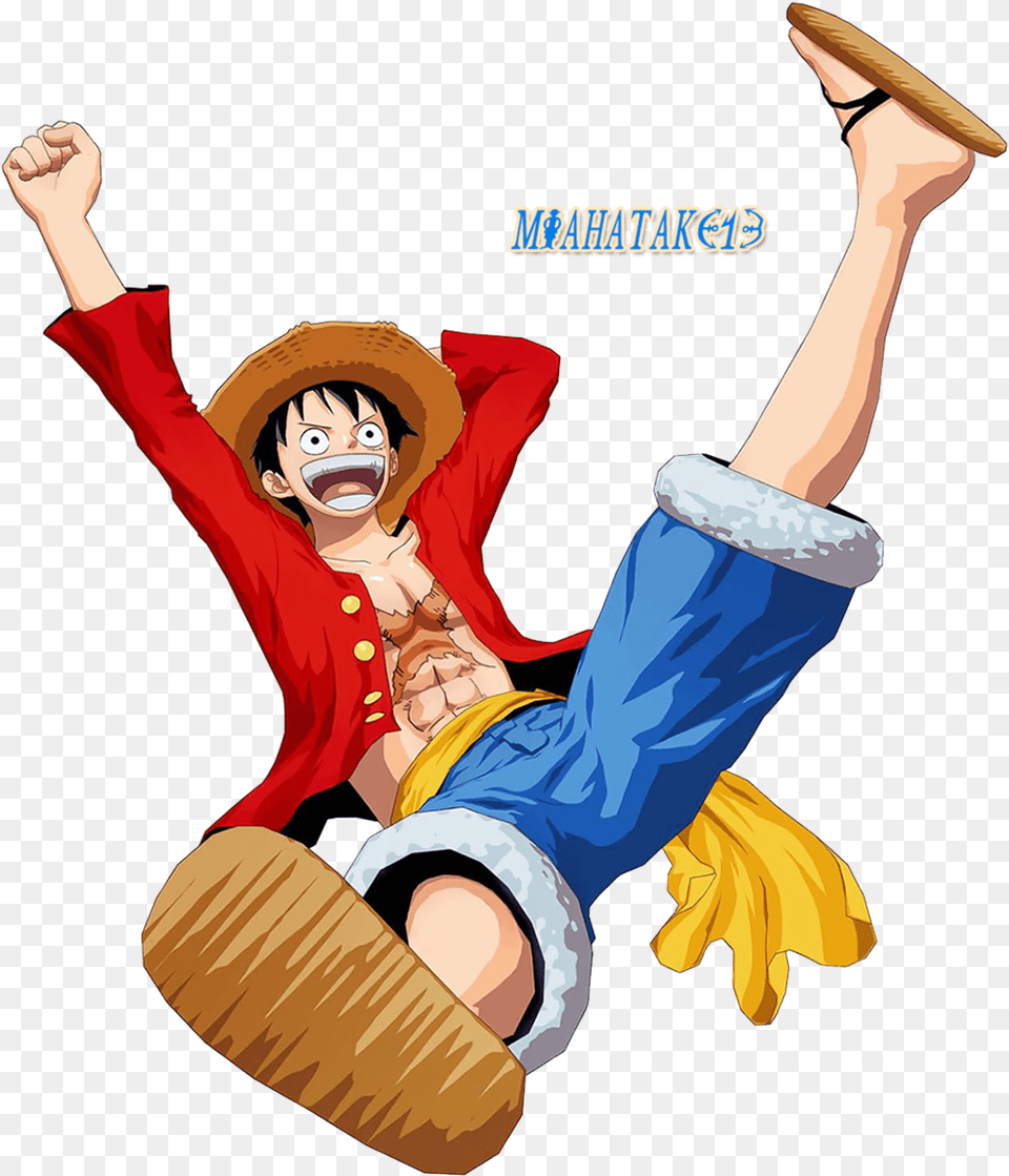 Luffy Jumping Render By Miahatake13 Luffy Jumping Render Monkey D Luffy Jumping, Person, Face, Head, Book Png Image