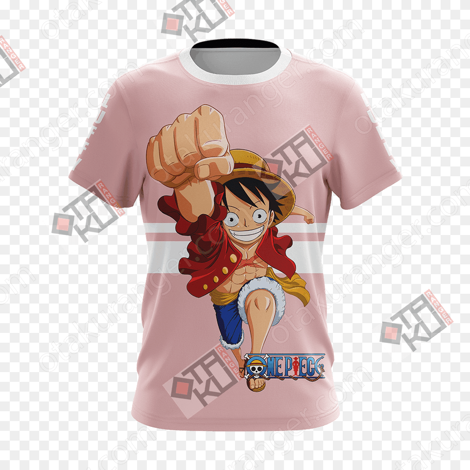 Luffy New Style Unisex 3d T Shirt Luffy One Piece, Clothing, T-shirt, Person, Face Free Png Download
