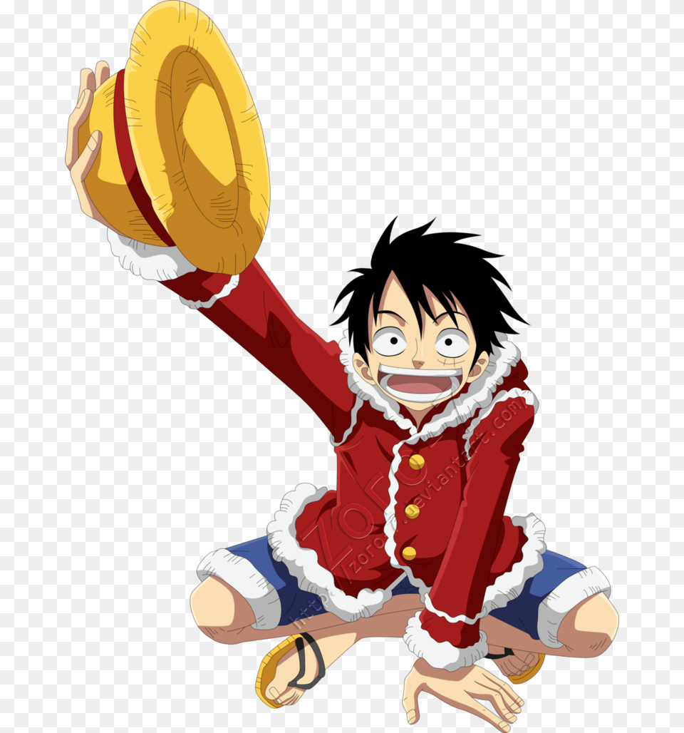 Luffy New World Luffy One Piece Anime, Book, Comics, Face, Head Png