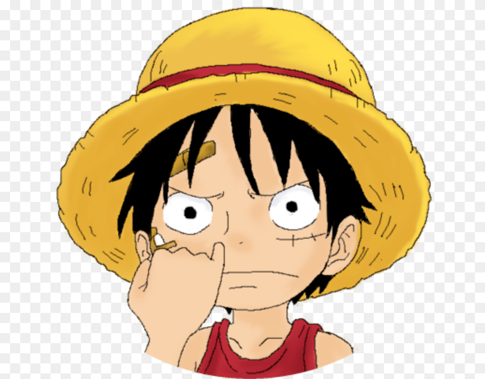 Luffy One Piece Transparent Luffy, Hat, Clothing, Person, Baby Png