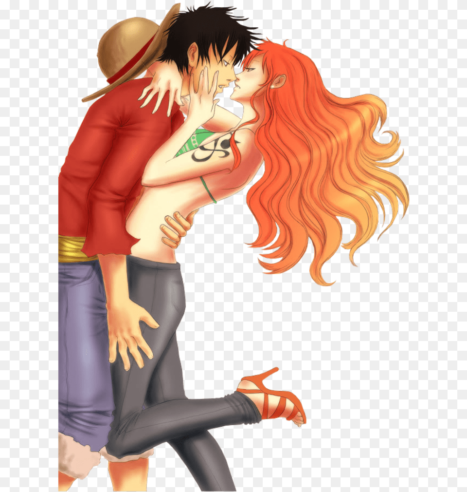 Luffy X Nami, Adult, Publication, Person, Woman Png