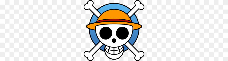 Luffys Flag Icon One Piece Manga Jolly Roger Iconset Crountch, Mace Club, Weapon Png Image