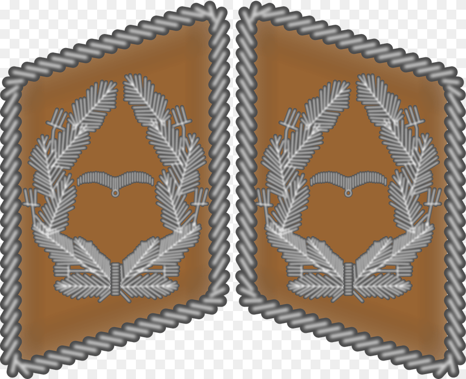 Luftwaffe Collar Tabs Major 3d Clipart, Emblem, Symbol, Logo, Pattern Free Png
