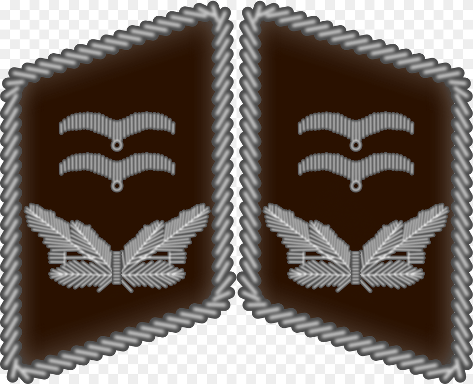 Luftwaffe Collar Tabs Oberleutnant 3d Clipart, Emblem, Symbol, Logo, Home Decor Free Png
