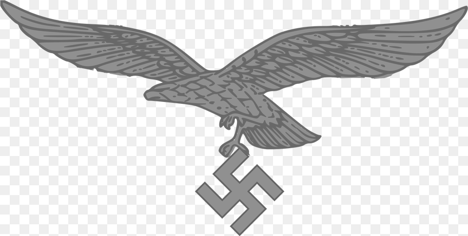 Luftwaffe Eagle No Swastika, Animal, Bird, Flying, Fish Png Image