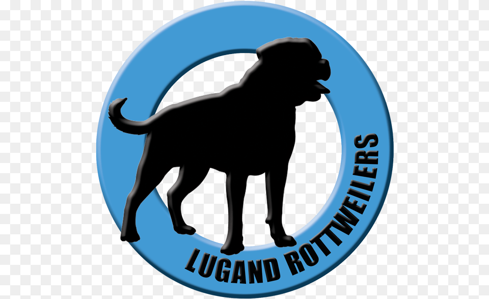 Lugand Rottweilers Dog Catches Something, Logo, Animal, Cattle, Cow Png Image