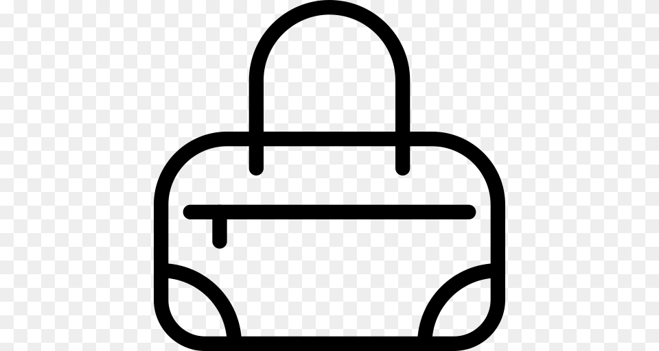 Luggage Clipart Overnight Bag, Gray Free Png Download