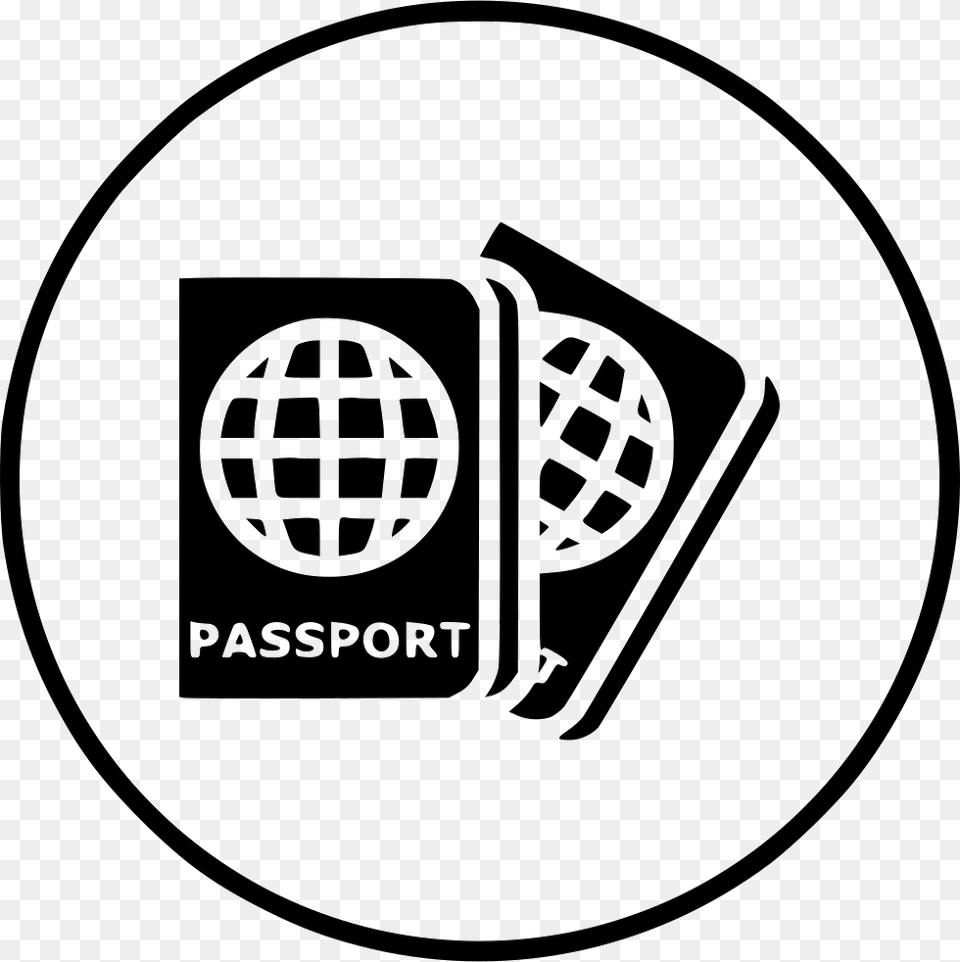 Luggage Passport Travel Visa Identity Tourism Document Passport Visa Icon, Stencil, Electrical Device, Microphone, Ammunition Free Transparent Png