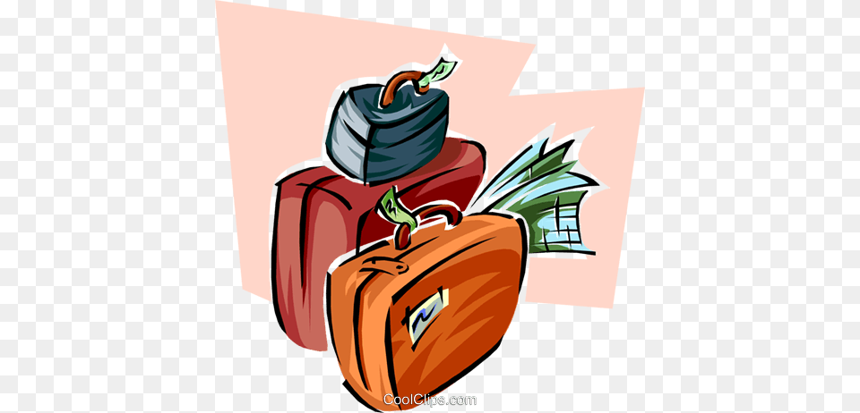 Luggage Royalty Free Vector Clip Art Illustration, Baggage, Bag, Suitcase, Dynamite Png