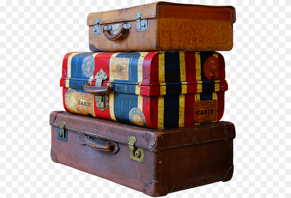 Luggage Stack Old Antique Old Travel Bag, Baggage, Suitcase, Box Png