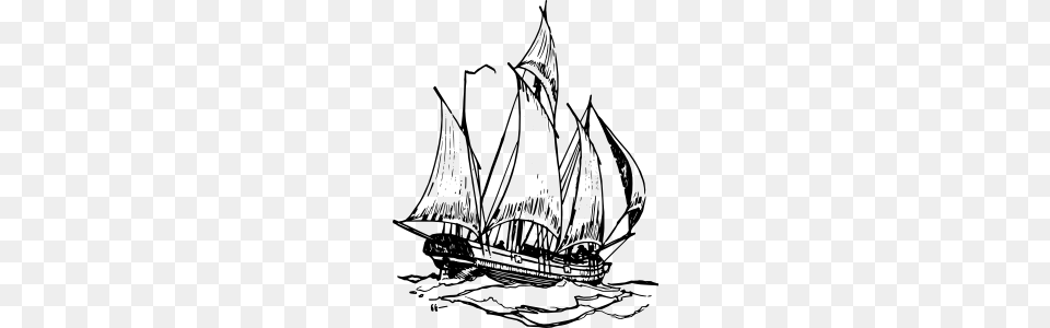 Lugger Ship Clip Art, Boat, Sailboat, Transportation, Vehicle Free Png Download