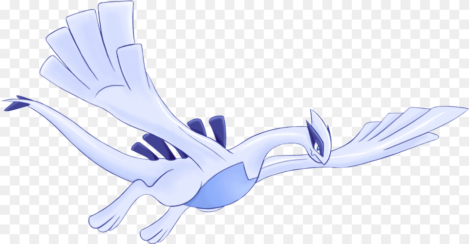Lugia Legendary Psychic Flying Type Mythical Beasts Lugia Flying, Animal, Bird, Cutlery, Fork Png
