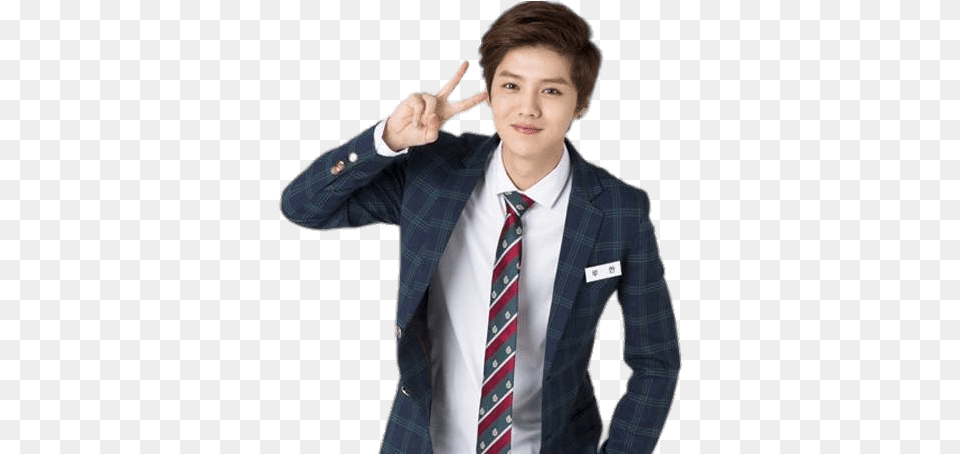 Luhan, Accessories, Suit, Shirt, Necktie Free Transparent Png
