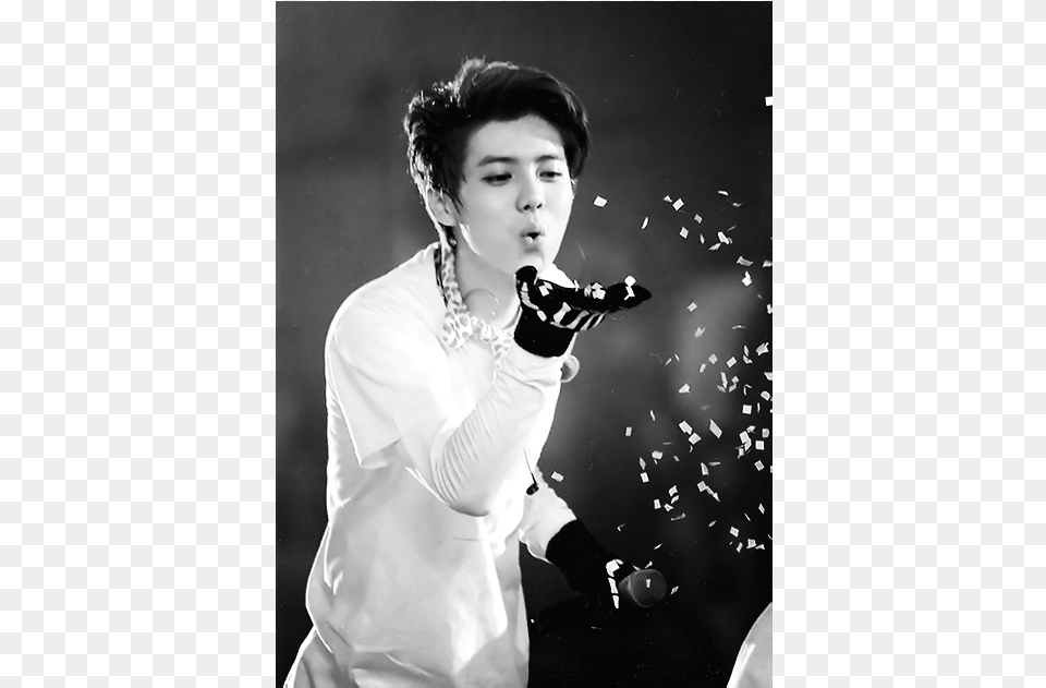 Luhan Confetti, Hand, Body Part, Portrait, Face Free Transparent Png