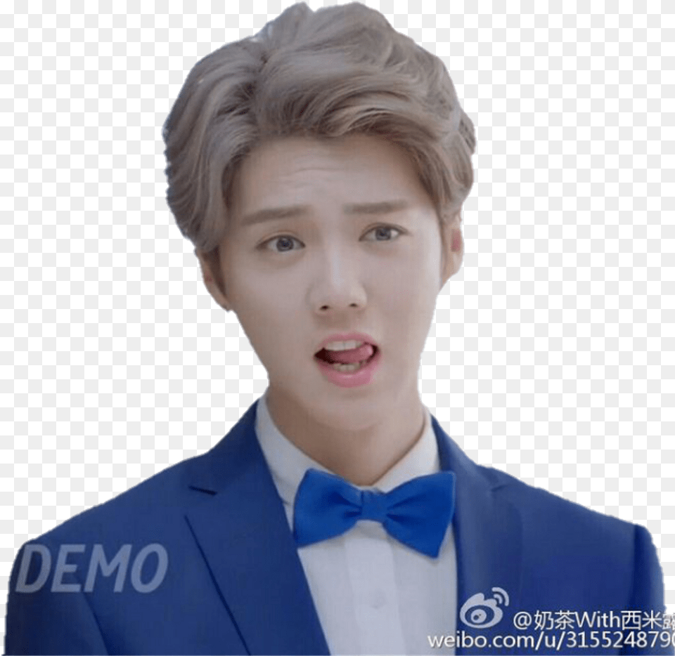 Luhan Sticker, Accessories, Suit, Portrait, Photography Free Png
