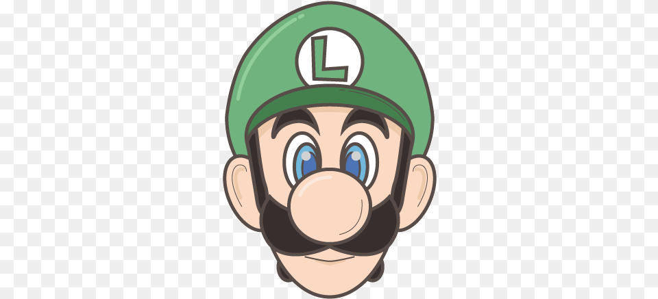Luigi, Head, Person, Face Free Png Download