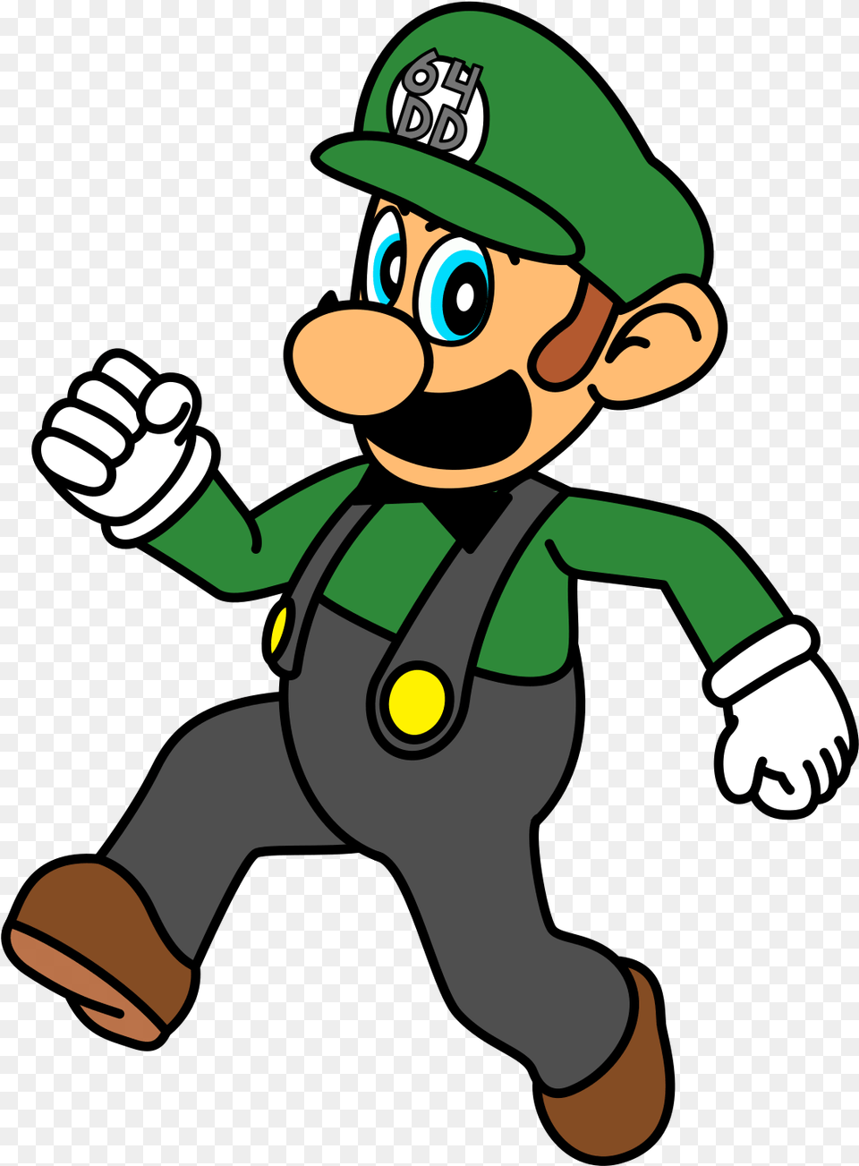 Luigi 64dd Walking, Baby, Person, Face, Head Free Png