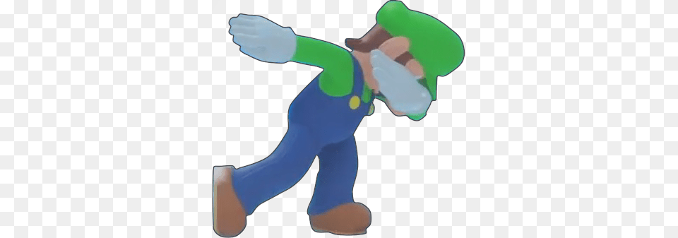 Luigi Dabbing Luigi Dab Know Your Meme, Baby, Person, Game, Super Mario Png Image