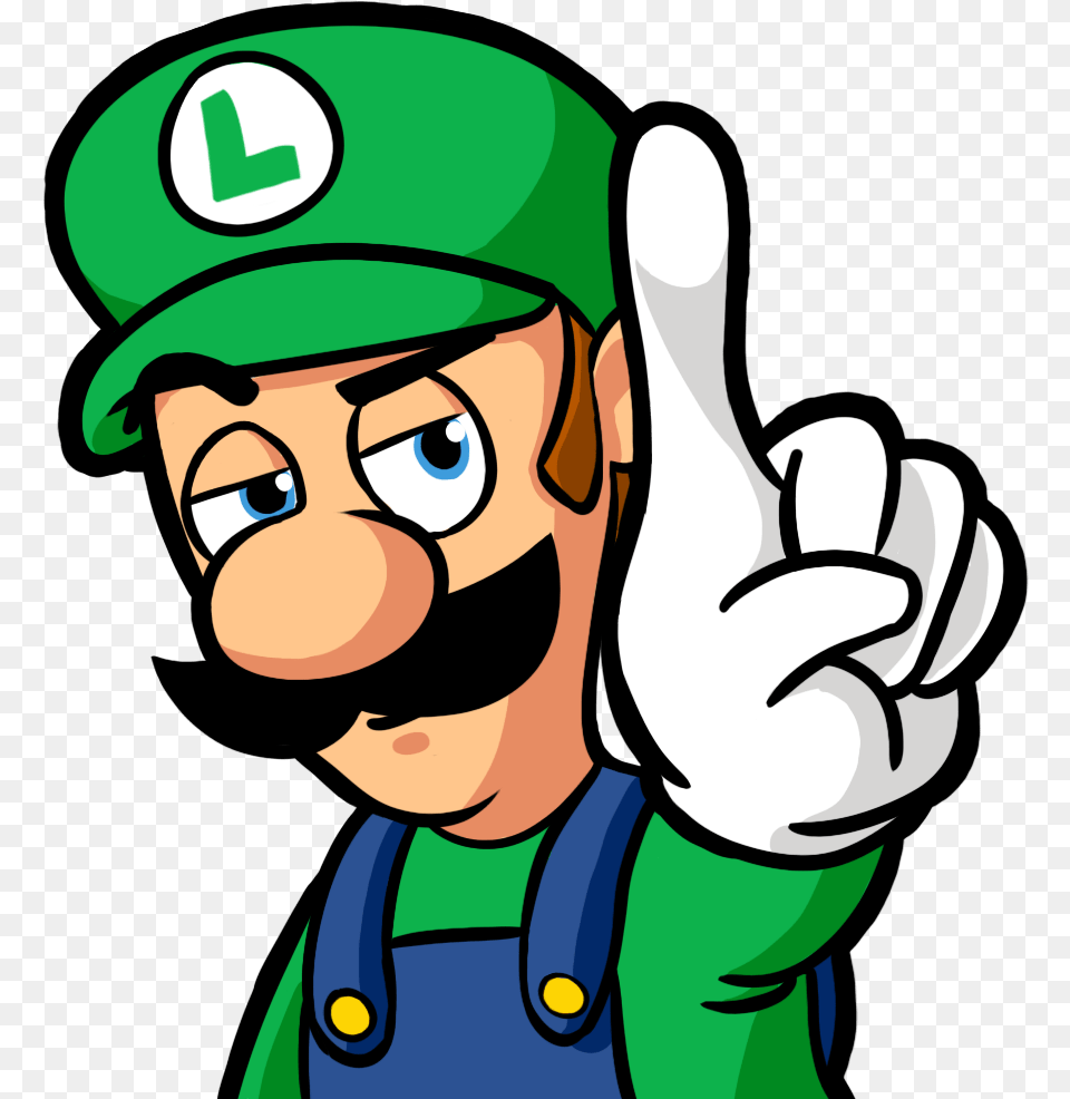 Luigi Emote Cartoon, Body Part, Finger, Hand, Person Png