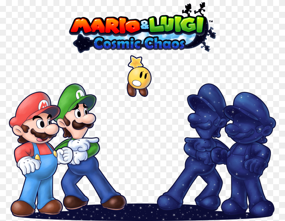 Luigi Face Mario Amp Luigi Cosmic Chaos, Baby, Person, Game, Super Mario Free Png Download