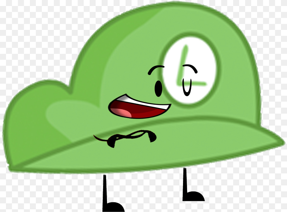 Luigi Hat Fanmade Cartoon, Clothing, Green, Sun Hat Free Png Download