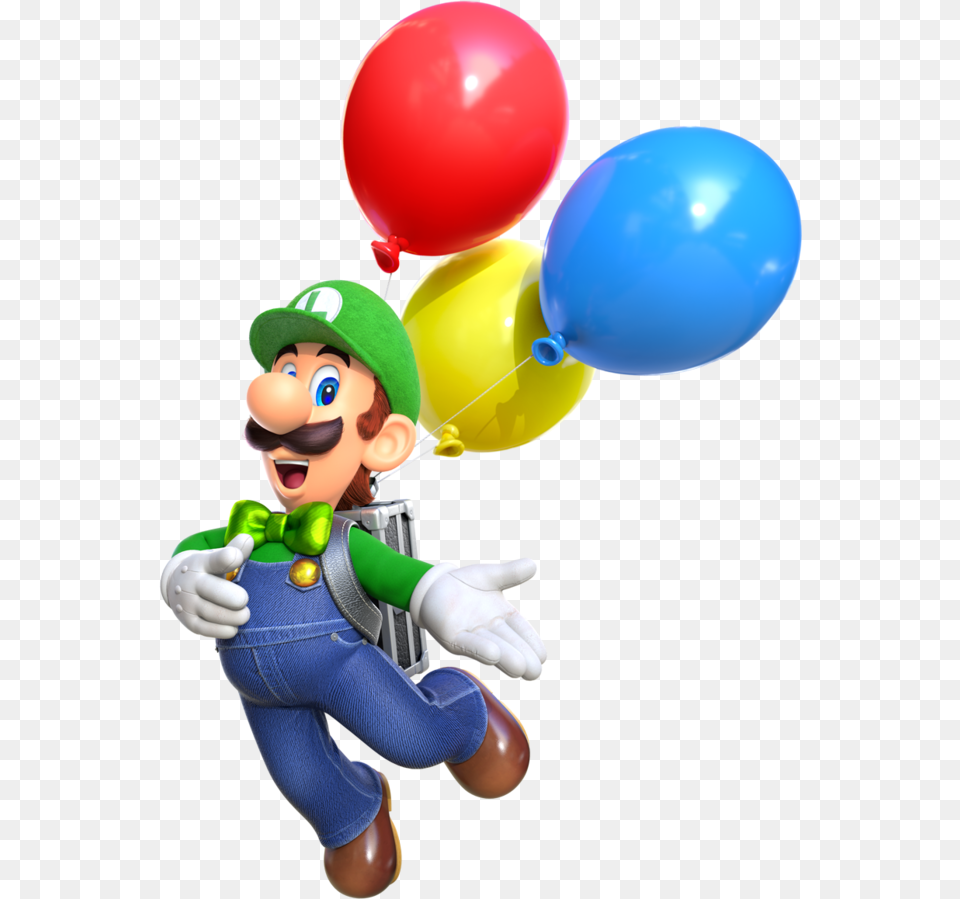 Luigi Is Awesome Luigi, Balloon, Baby, Person, Face Png Image