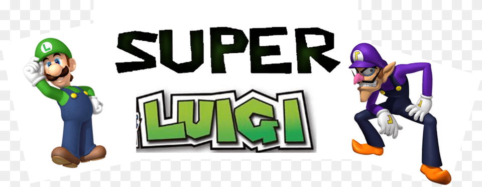 Luigi Logo Super Mario And Luigi Custom T Shirt Party Favor Birthday, Baby, Person, Face, Head Png Image