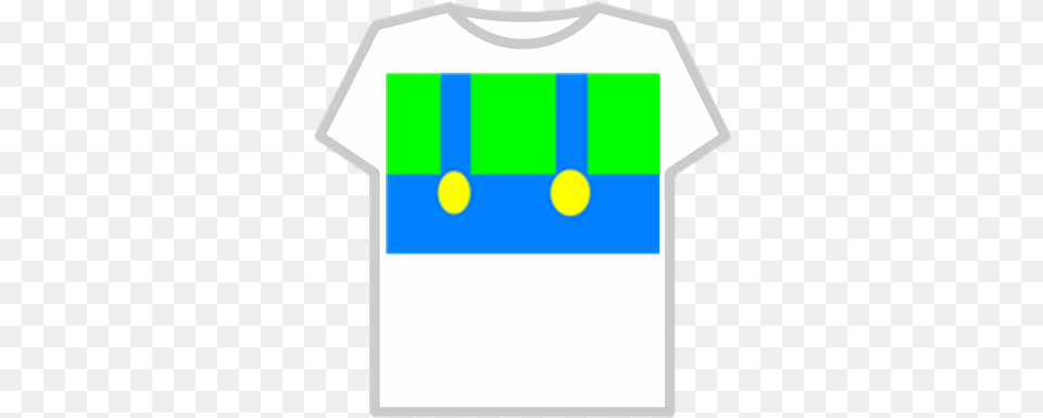 Luigi Overallspng Roblox Transparent Roblox T Shirt Template, Clothing, T-shirt Free Png Download