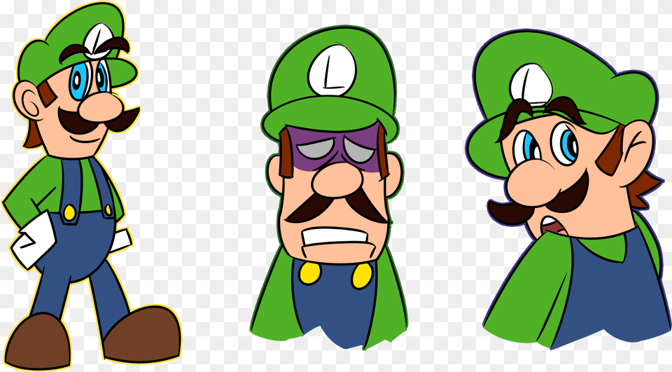 Luigi Sketches Cartoon, Baby, Person, Face, Head Free Png